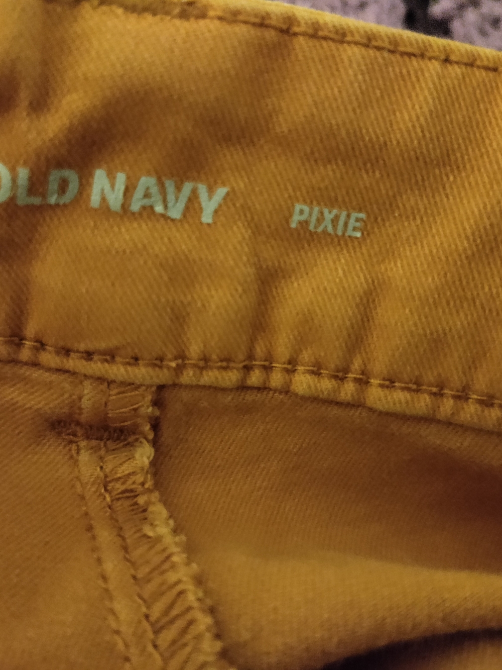 Old Navy Pixie Pants in Mustard and Olive - Picture 3 of 6